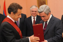 President Serzh Sargsyan awarded N. Sarkozy Order of Glory