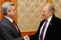 Serzh Sargsyan receives Nobel physics prize winner Zhores Alferov
