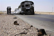 A bus blast occurred in Iraq 20 ijured