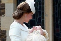 Princess Charlotte is christened at a Sandringham church