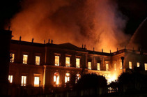 Brazil's 200-year-old national museum hit by huge fire