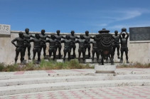 Unknown people steal few monuments to football players of legendary Ararat-73