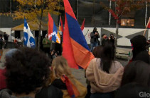 Акция протеста армян перед мэрией Монреаля (Видео)