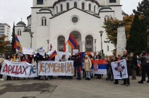 В Белграде прошла акция в поддержку Карабаха