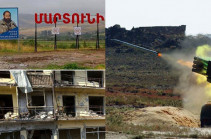 Azerbaijani forces use heavy artillery against Karabakh's Martuni, shell Shushi from different weaponry