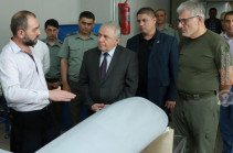 Armenia’s acting DM visits military-industrial companies, hails intensification of their activity
