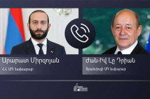 Տեղի է ունեցել Հայաստանի և Ֆրանսիայի արտաքին գործերի նախարարների հեռախոսազրույցը. Արցախի հարցն է քննարկվել