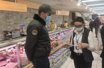Сотрудники Инспекционного органа провели проверки в 15 торговых сетях и объектах общественного питания Еревана