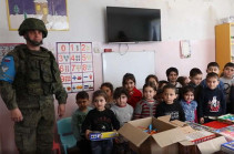 Российские миротворцы оказали гуманитарную помощь 27 детям из села Ашан Нагорного Карабаха