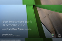 Global Finance Names Ameriabank “Best Investment Bank” in Armenia