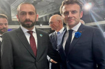 Арарат Мирзоян встретился с Эммануэлем Макроном на полях Парижского форума мира