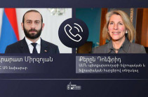 Արարատ Միրզոյանը ԱՄՆ փոխպետքարտուղարի հետ քննարկել է տարածաշրջանային անվտանգության, Հայաստան-Ադրբեջան հարաբերությունների կարգավորման հարցերը