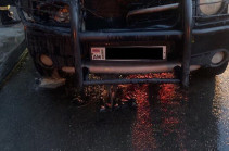 Երևանի Աբովյան պուրակի մոտ ավտոմեքենա է այրվել, տուժածը հոսպիտալացվել է