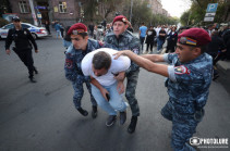 Полиция Армении задержала в Ереване 142 участника акций протеста