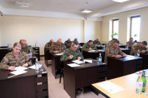 Завершился процесс аттестации первой подгруппы высшего и старшего офицерского состава ВС Армении