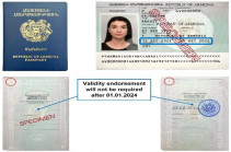 Внесено изменение в порядок отметки срока действия в  иностранных государствах паспорта гражданина Республики Армения