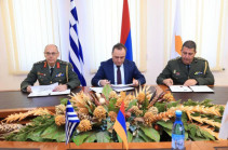 Достигнуты договоренности о военном сотрудничестве Армения-Греция-Кипр