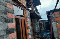 Пожар в селе Арамус: сгорели беседки ресторанного комплекса