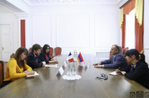 На встрече с послом Франции Сейран Оганян подчеркнул важность оказания давления и применения санкций в отношении Азербайджана