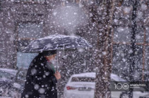 Новый циклон приближается к Армении, снегопад продолжится