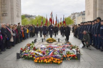 Փարիզի Հաղթական կամարի կրակի թեժացման արարողություն՝ ի հիշատակ Հայոց ցեղասպանության զոհերի