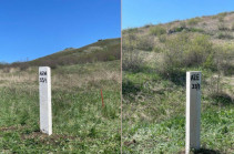 На участке Тавуш-Казах армяно-азербайджанской государственной границы установлен первый пограничный столб