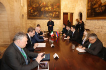 ԱԺ նախագահն իտալացի գործընկերոջն է ներկայացրել ՀՀ կառավարության «Խաղաղության խաչմերուկ» նախագիծը