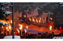 В Тбилиси прошло факельное шествие, посвященное памяти жертв Геноцида армян
