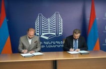Համաշխարհային առևտրի կենտրոն կկառուցվի. Գևորգ Պապոյանը և Էդուարդ Մարությանը պայմանագիր են ստորագրել