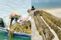 Սևանա լճից դուրս է բերվել ապօրինի տեղադրված 41 հատ խեցգետնաորսիչ և 8 ձկնորսական ցանց