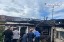 В Гюмри после тушения пожара в жилом доме нашли тела двух детей
