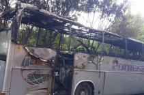 Ավտոբուս է այրվել Նորաշեն թաղամասում