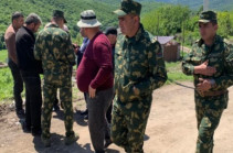 Группа военнослужащих пограничных войск Республики Армения уже в Киранце