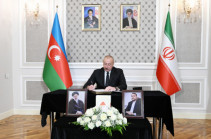 Алиев посетил посольство Ирана в Азербайджане и выразил соболезнования