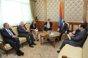 Президент Армении С.Саргсян принял сопредседателей МГ ОБСЕ