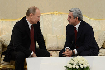 Serzh Sargsyan meets Vladimir Putin