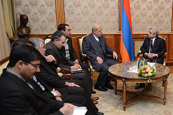 Президент Армении Серж Саргсян принял министра энергетики Ирана