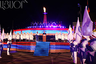 Серж Саргсян присутствовал на открытии Всеармянских зимних игр