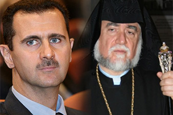 Assad assures Aram I of peace establishment in Kesab soon 