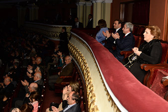 Serzh Sargsyan attends event to mark 100th birthday of Hamo Sahyan 