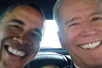 Biden joins Instagram, takes selfie with Obama