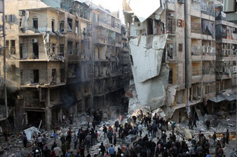 Syrian opposition: Army helicopter drops barrel bombs in Aleppo, killing 24