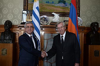 Президент Армении провел встречу с председателем Сената Уругвая