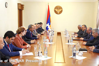 Президент НКР принял делегацию Контрольной палаты Армении