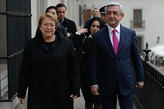 Presidents of Armenia and Chile discuss strengthening of bilateral ties 