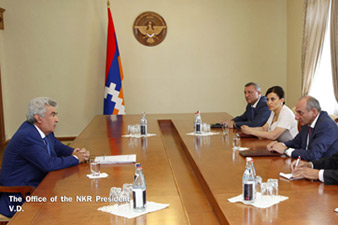 NKR president receives chairman of Armenian Constitutional Court 