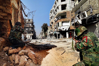 Сирийская армия атаковала повстанцев под Дамаском