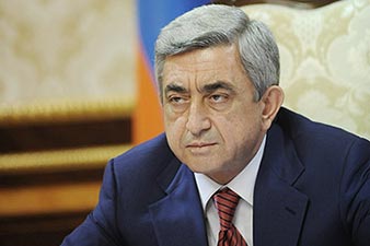 Serzh Sargsyan conveys condolences to Algerian president 