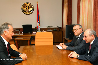 Президент НКР Бако Саакян принял председателя Федерации атлетики Армении