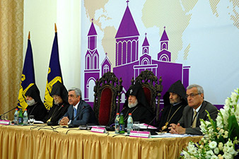 Президент Армении принял участие в V Церковном представительском собрании